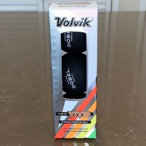 NiP 3 Maestro Dobel Tequila Volvik Vivid Matte Black Golf Balls